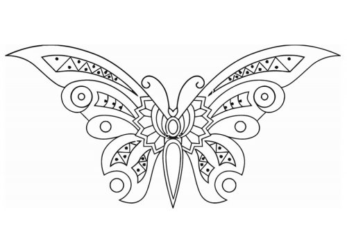 Malvorlage: Schmetterling (Tiere) #15851 - Kostenlose Malvorlagen zum Ausdrucken