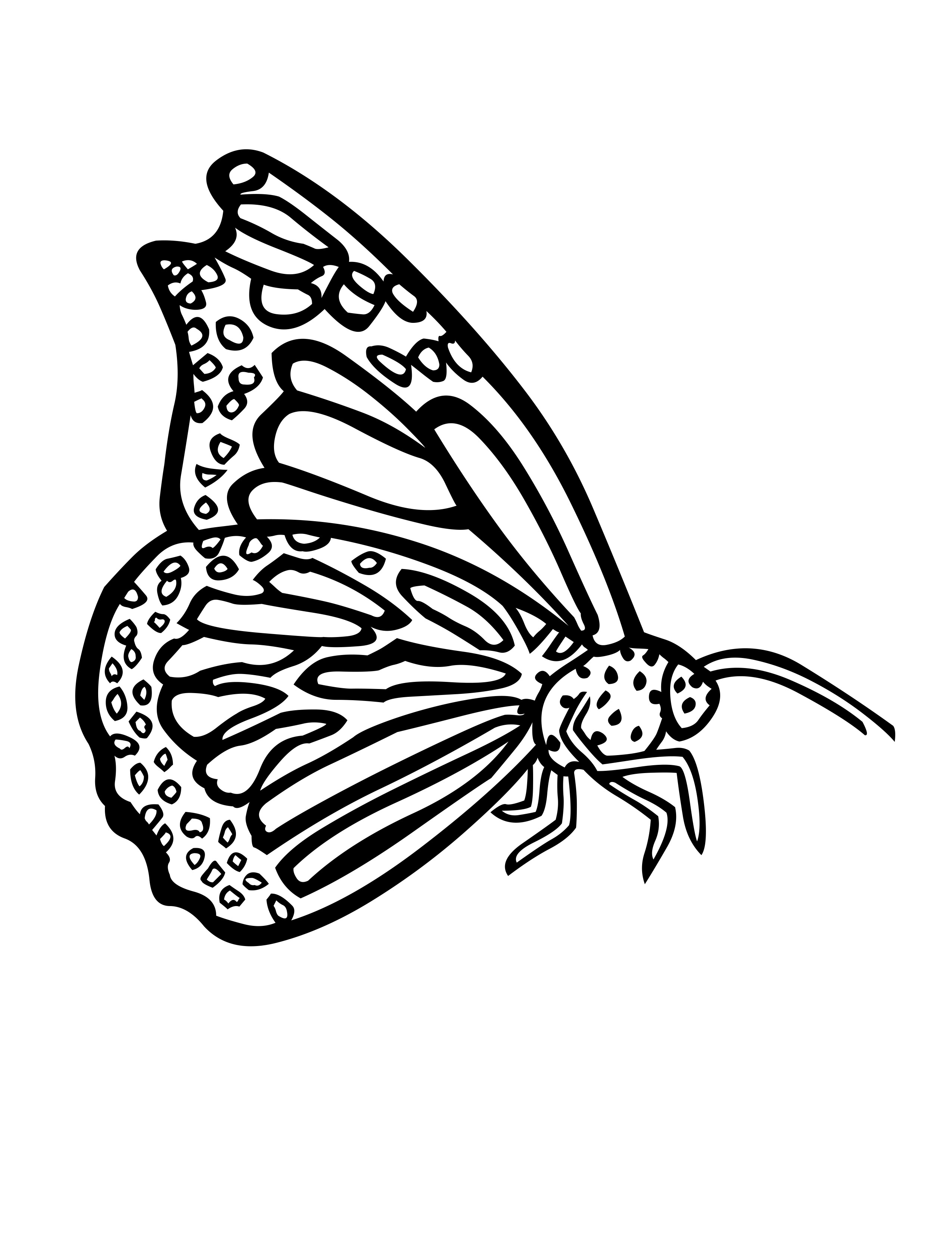 Malvorlage: Schmetterling (Tiere) #15852 - Kostenlose Malvorlagen zum Ausdrucken