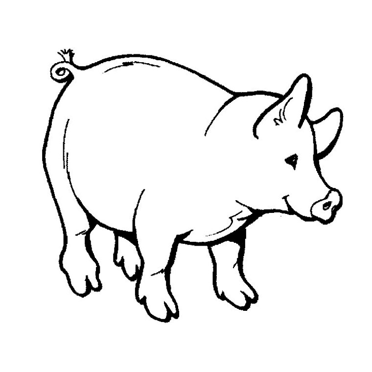 Malvorlage: Schwein (Tiere) #3585 - Kostenlose Malvorlagen zum Ausdrucken