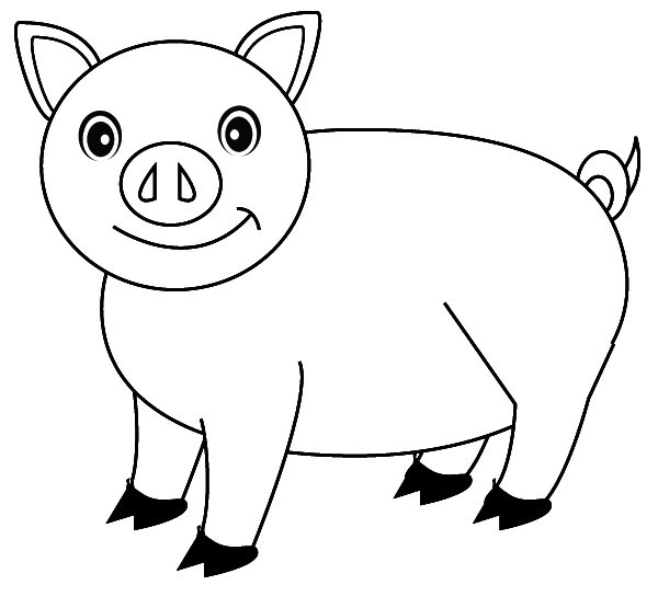 Malvorlage: Schwein (Tiere) #3587 - Kostenlose Malvorlagen zum Ausdrucken