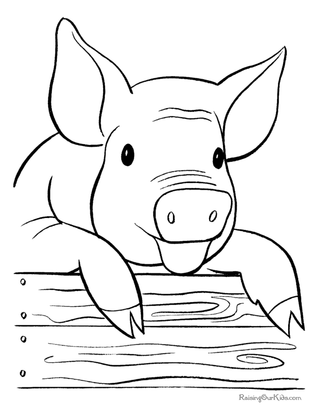 Malvorlage: Schwein (Tiere) #3605 - Kostenlose Malvorlagen zum Ausdrucken