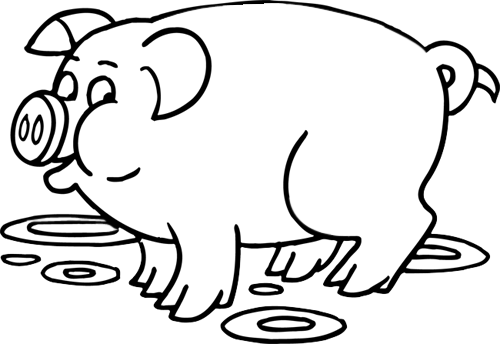 Malvorlage: Schwein (Tiere) #3609 - Kostenlose Malvorlagen zum Ausdrucken