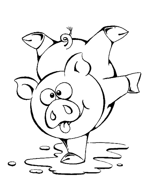 Malvorlage: Schwein (Tiere) #3627 - Kostenlose Malvorlagen zum Ausdrucken