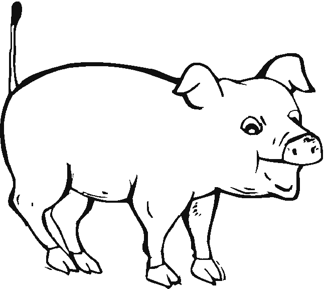Malvorlage: Schwein (Tiere) #3657 - Kostenlose Malvorlagen zum Ausdrucken