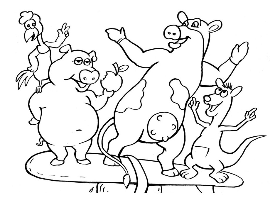 Malvorlage: Schweinefleisch (Tiere) #17656 - Kostenlose Malvorlagen zum Ausdrucken