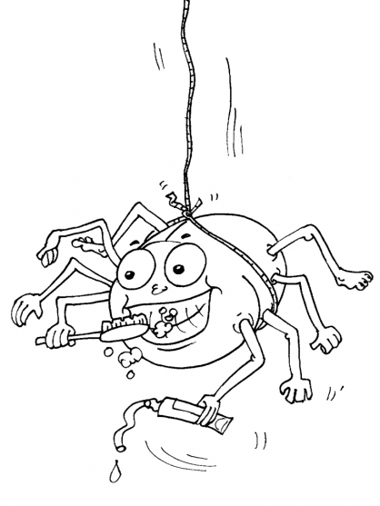 Malvorlage: Spinne (Tiere) #622 - Kostenlose Malvorlagen zum Ausdrucken
