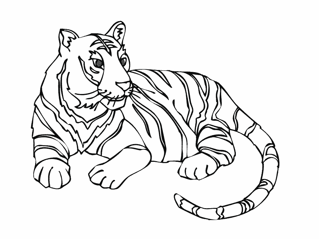 Malvorlage: Tiger (Tiere) #13604 - Kostenlose Malvorlagen zum Ausdrucken