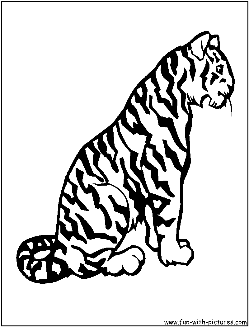 Malvorlage: Tiger (Tiere) #13619 - Kostenlose Malvorlagen zum Ausdrucken