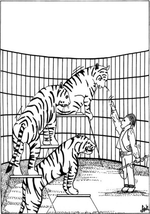 Malvorlage: Tiger (Tiere) #13646 - Kostenlose Malvorlagen zum Ausdrucken