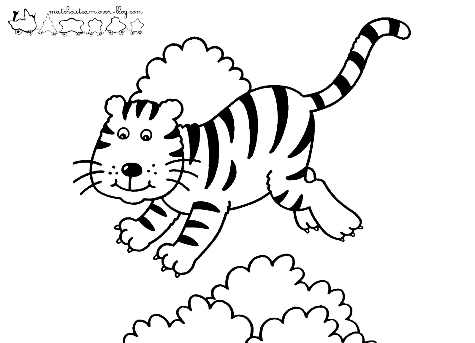Malvorlage: Tiger (Tiere) #13661 - Kostenlose Malvorlagen zum Ausdrucken