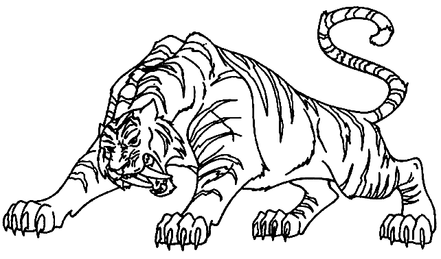 Malvorlage: Tiger (Tiere) #13688 - Kostenlose Malvorlagen zum Ausdrucken