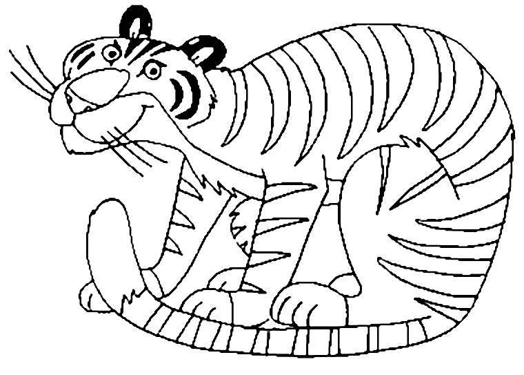 Malvorlage: Tiger (Tiere) #13693 - Kostenlose Malvorlagen zum Ausdrucken