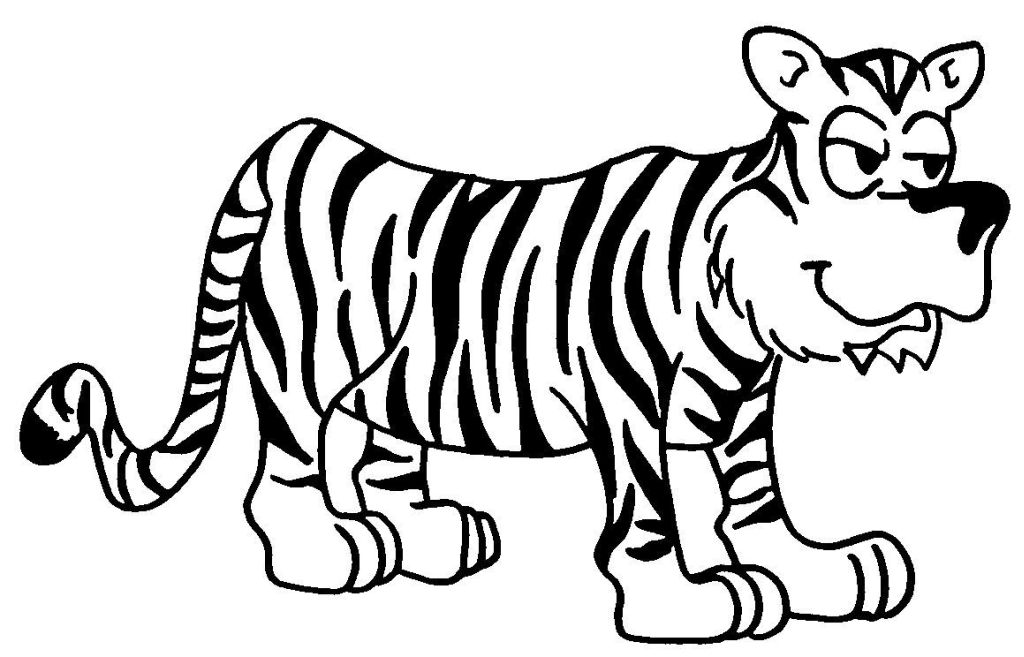 Malvorlage: Tiger (Tiere) #13725 - Kostenlose Malvorlagen zum Ausdrucken