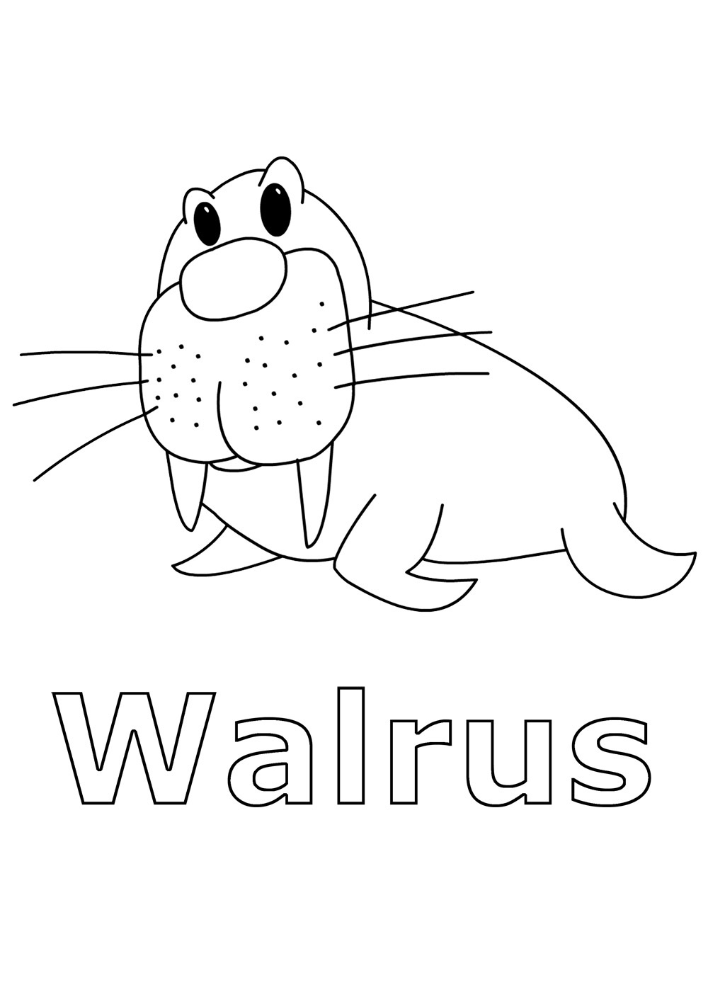Malvorlage: Walross (Tiere) #16501 - Kostenlose Malvorlagen zum Ausdrucken