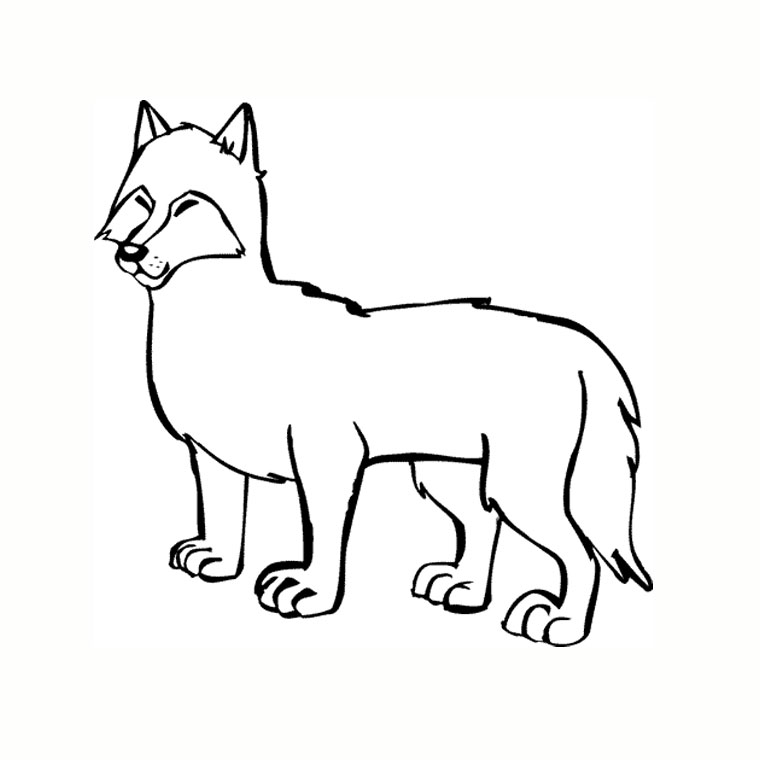 Malvorlage: Wolf (Tiere) #10594 - Kostenlose Malvorlagen zum Ausdrucken