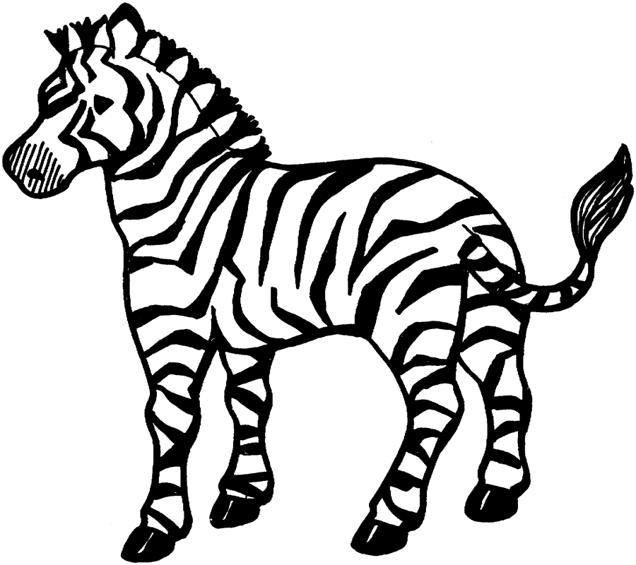 Malvorlage: Zebra (Tiere) #12937 - Kostenlose Malvorlagen zum Ausdrucken