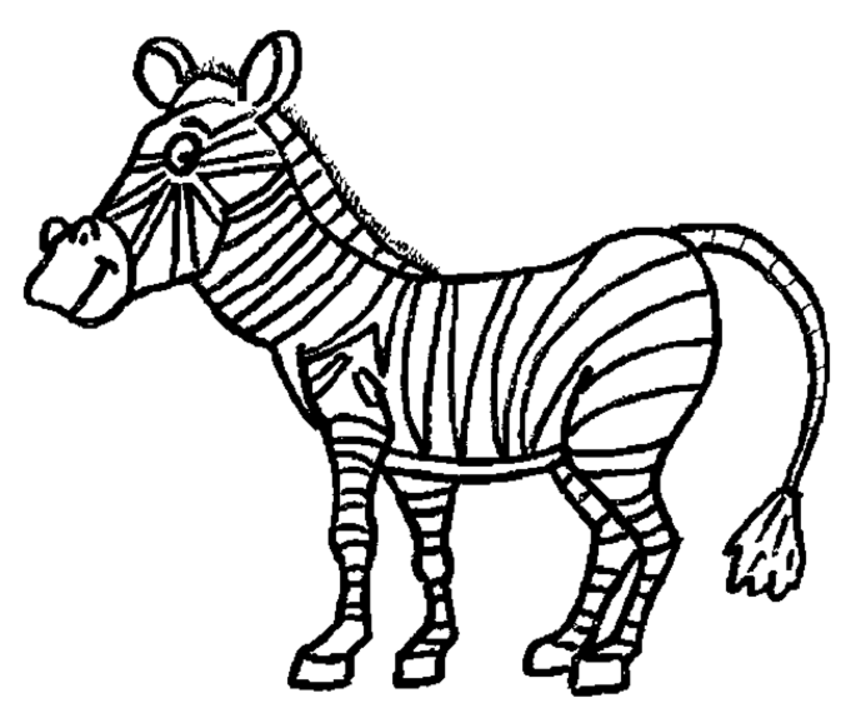 Malvorlage: Zebra (Tiere) #12983 - Kostenlose Malvorlagen zum Ausdrucken
