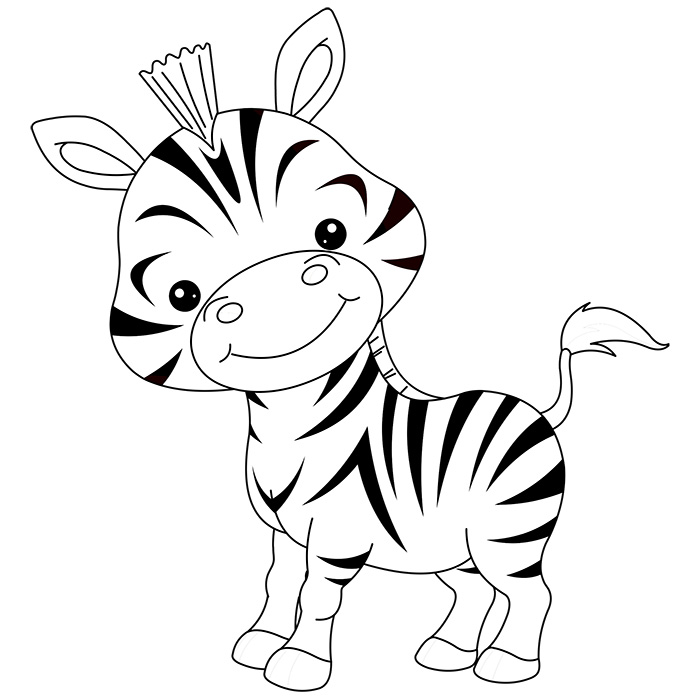 Malvorlage: Zebra (Tiere) #12998 - Kostenlose Malvorlagen zum Ausdrucken