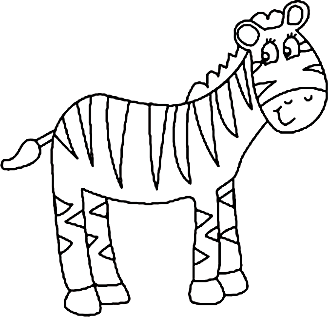 Malvorlage: Zebra (Tiere) #13093 - Kostenlose Malvorlagen zum Ausdrucken