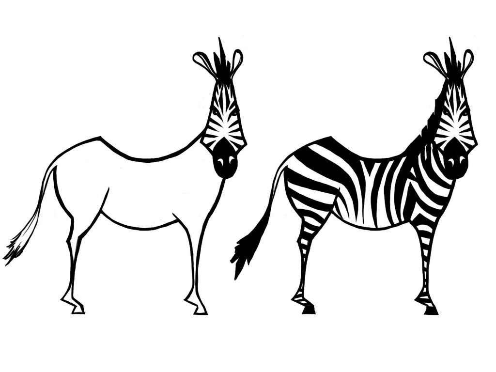 Malvorlage: Zebra (Tiere) #13101 - Kostenlose Malvorlagen zum Ausdrucken