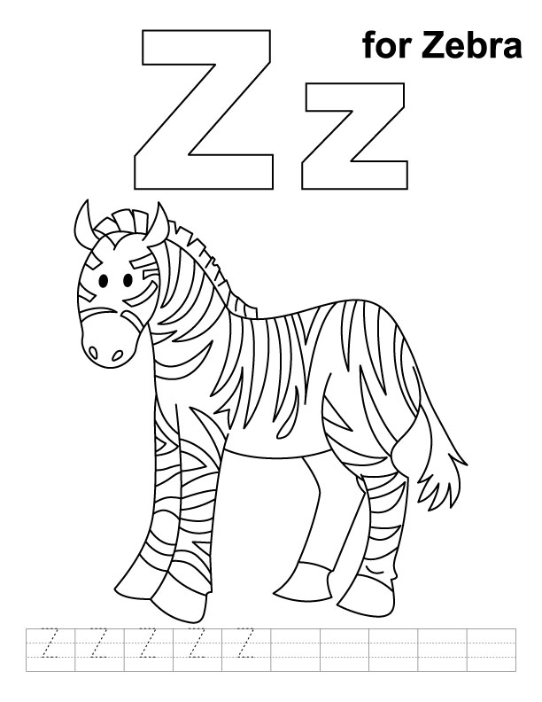 Malvorlage: Zebra (Tiere) #13109 - Kostenlose Malvorlagen zum Ausdrucken