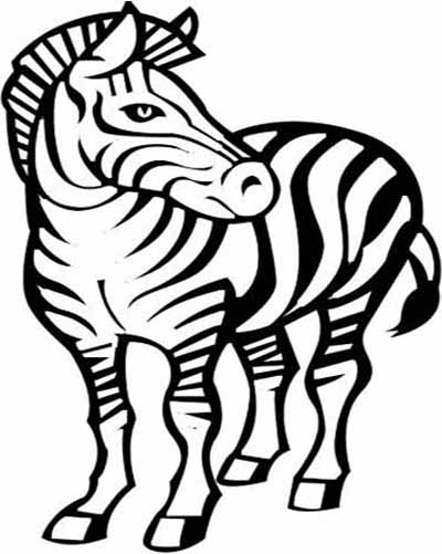 Malvorlage: Zebra (Tiere) #13123 - Kostenlose Malvorlagen zum Ausdrucken