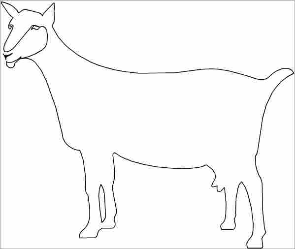 Malvorlage: Ziege (Tiere) #2489 - Kostenlose Malvorlagen zum Ausdrucken