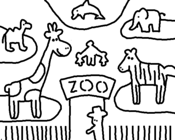 Malvorlage: Zoo (Tiere) #12734 - Kostenlose Malvorlagen zum Ausdrucken