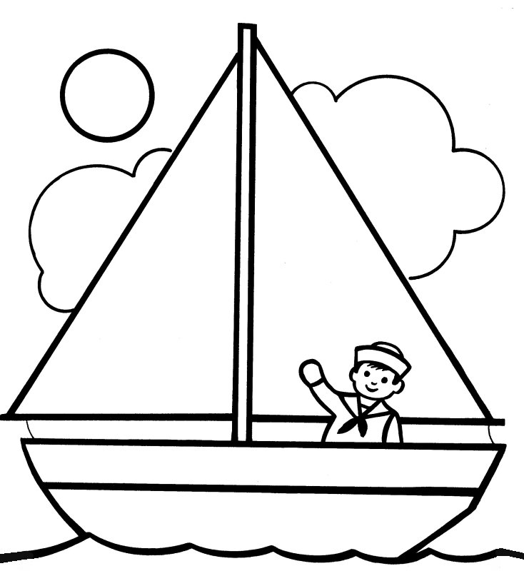 Malvorlage: Boot Schiff (Transport) #137454 - Kostenlose Malvorlagen zum Ausdrucken