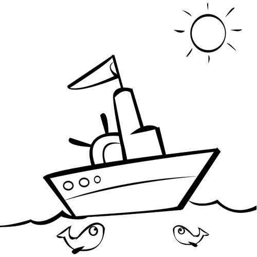Malvorlage: Boot Schiff (Transport) #137459 - Kostenlose Malvorlagen zum Ausdrucken