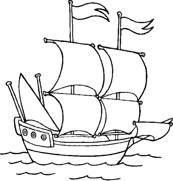 Malvorlage: Boot Schiff (Transport) #137468 - Kostenlose Malvorlagen zum Ausdrucken
