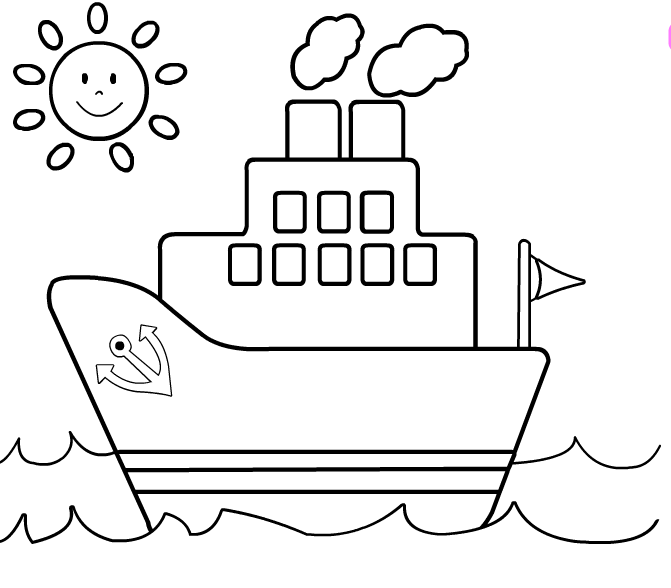 Malvorlage: Boot Schiff (Transport) #137470 - Kostenlose Malvorlagen zum Ausdrucken