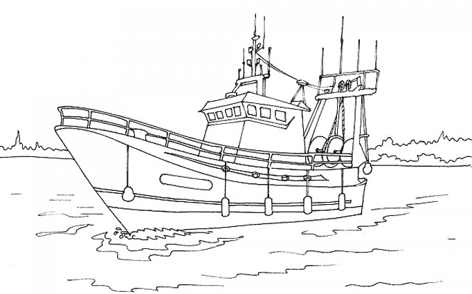 Malvorlage: Boot Schiff (Transport) #137483 - Kostenlose Malvorlagen zum Ausdrucken