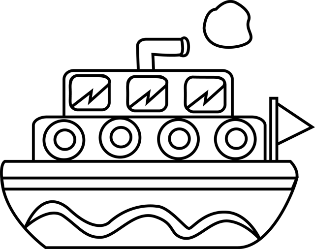 Malvorlage: Boot Schiff (Transport) #137508 - Kostenlose Malvorlagen zum Ausdrucken