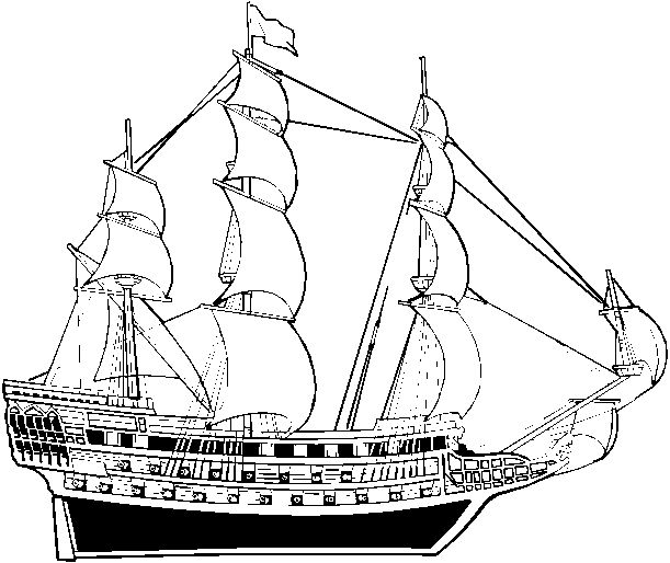Malvorlage: Boot Schiff (Transport) #137513 - Kostenlose Malvorlagen zum Ausdrucken