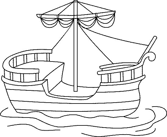 Malvorlage: Boot Schiff (Transport) #137541 - Kostenlose Malvorlagen zum Ausdrucken