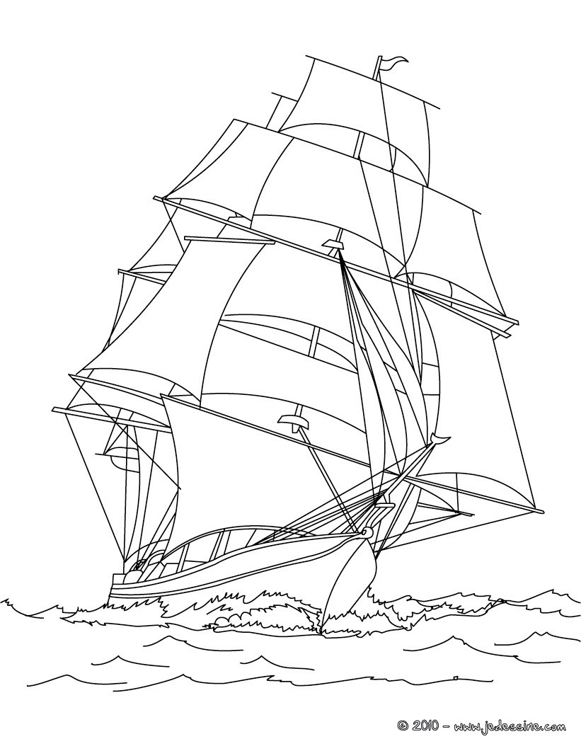 Malvorlage: Boot Schiff (Transport) #137575 - Kostenlose Malvorlagen zum Ausdrucken