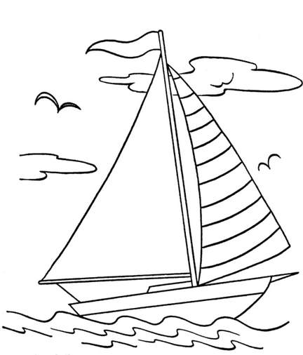Malvorlage: Boot Schiff (Transport) #137655 - Kostenlose Malvorlagen zum Ausdrucken