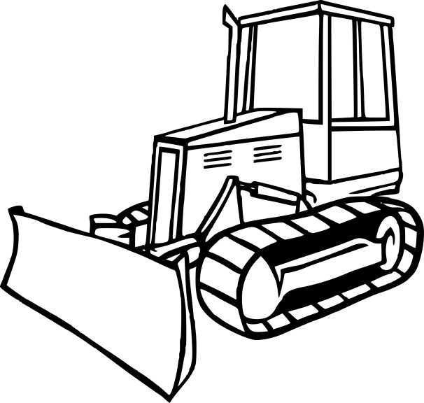 Malvorlage: Bulldozer / mechanischer Bagger (Transport) #141679 - Kostenlose Malvorlagen zum Ausdrucken