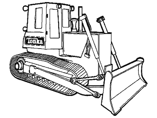 Malvorlage: Bulldozer / mechanischer Bagger (Transport) #141680 - Kostenlose Malvorlagen zum Ausdrucken
