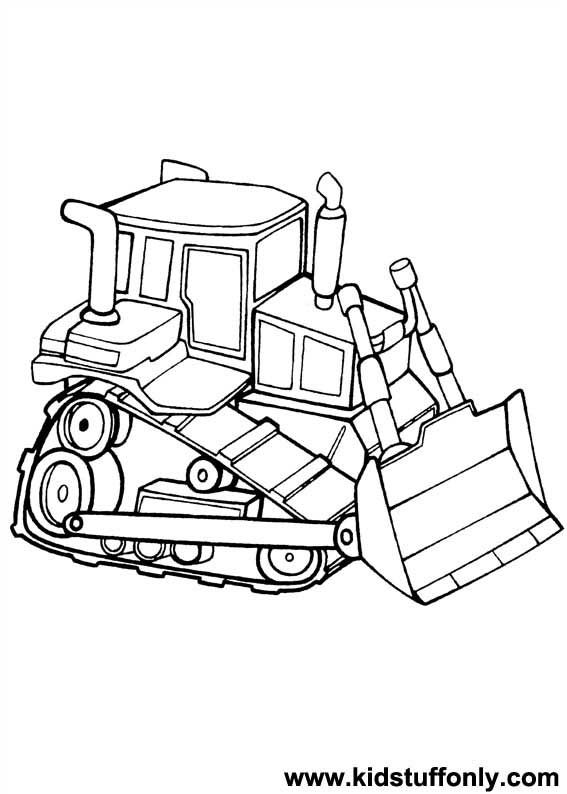 Malvorlage: Bulldozer / mechanischer Bagger (Transport) #141684 - Kostenlose Malvorlagen zum Ausdrucken