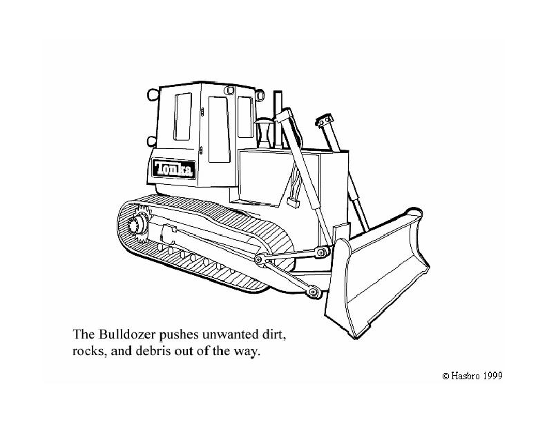 Malvorlage: Bulldozer / mechanischer Bagger (Transport) #141689 - Kostenlose Malvorlagen zum Ausdrucken