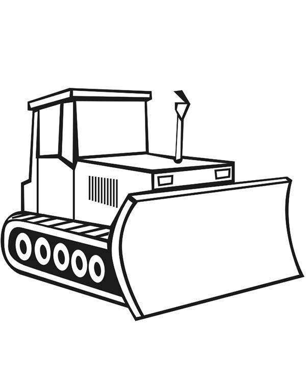 Malvorlage: Bulldozer / mechanischer Bagger (Transport) #141695 - Kostenlose Malvorlagen zum Ausdrucken