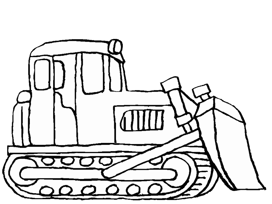 Malvorlage: Bulldozer / mechanischer Bagger (Transport) #141698 - Kostenlose Malvorlagen zum Ausdrucken