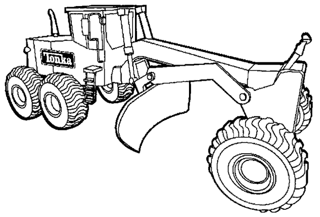Malvorlage: Bulldozer / mechanischer Bagger (Transport) #141702 - Kostenlose Malvorlagen zum Ausdrucken
