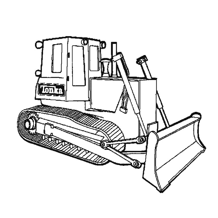 Malvorlage: Bulldozer / mechanischer Bagger (Transport) #141771 - Kostenlose Malvorlagen zum Ausdrucken