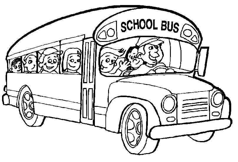 Malvorlage: Bus / Reisebus (Transport) #135298 - Kostenlose Malvorlagen zum Ausdrucken