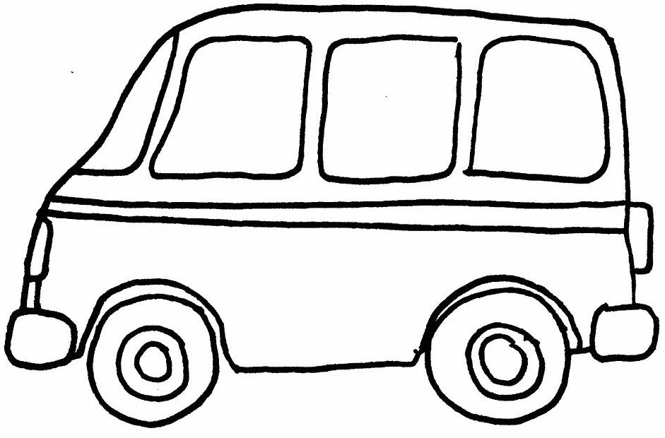 Malvorlage: Bus / Reisebus (Transport) #135310 - Kostenlose Malvorlagen zum Ausdrucken