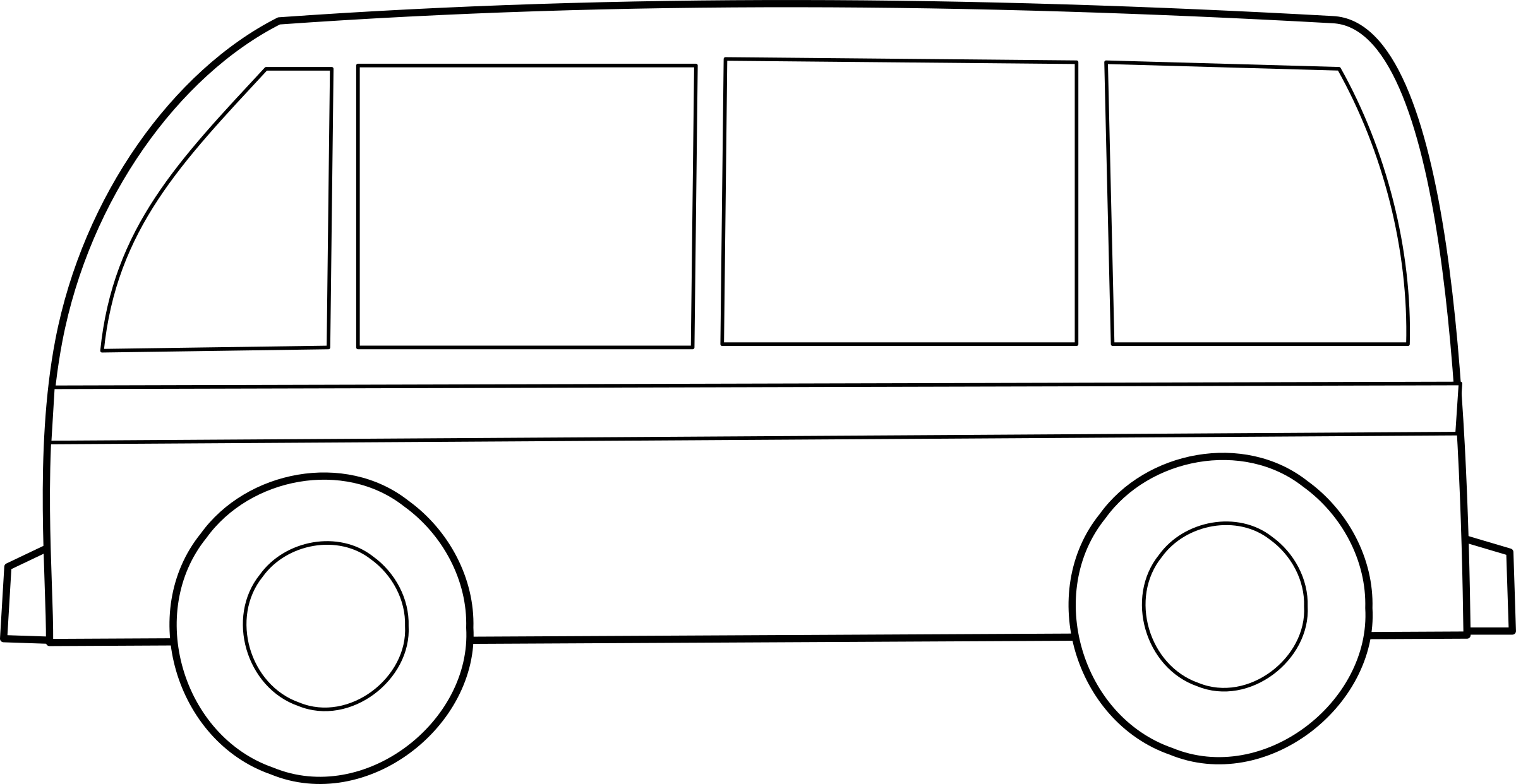 Malvorlage: Bus / Reisebus (Transport) #135319 - Kostenlose Malvorlagen zum Ausdrucken