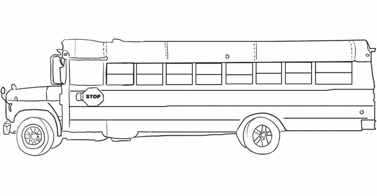 Malvorlage: Bus / Reisebus (Transport) #135320 - Kostenlose Malvorlagen zum Ausdrucken